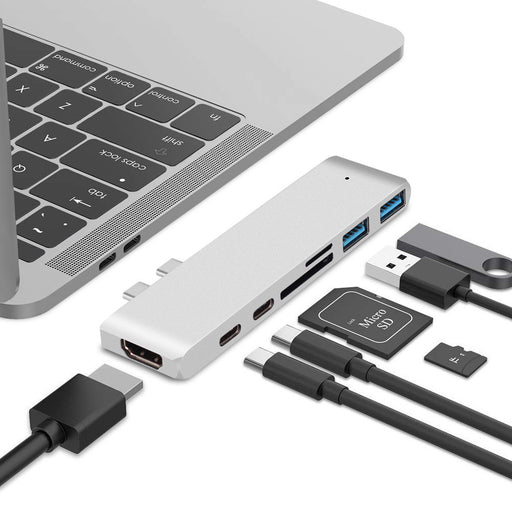 Type-c Dual C 4k Is Suitable For Laptop 7-in-1 HDMI Converter
