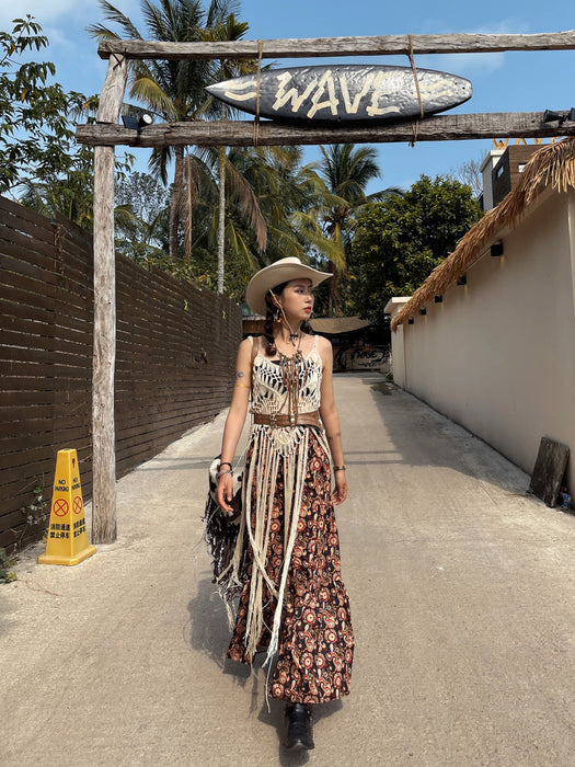Exotic And Ethnic Style Wide Leg Pants