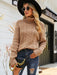 Solid Color Polo Collar Bottoming Sweater Autumn And Winter Vintage Twisted Pattern Sweater For Women