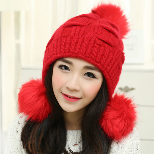 Winter Double Layer Thickening Warm Fashionable Foreign Style Winter Hat