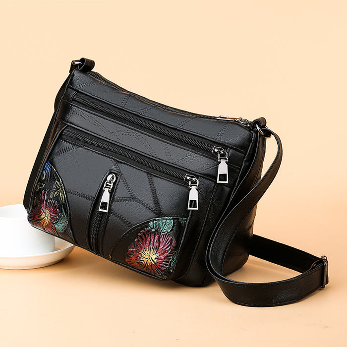 Soft Textured Women's Large Capacity Versatile Crossbody Bag