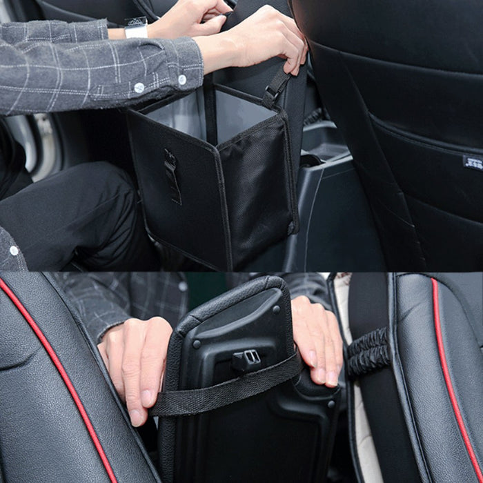 Practical Foldable oxford car storage bag for toys clothes seat buckles wastebasket SUV Trunk Organizer for car Garbage bag