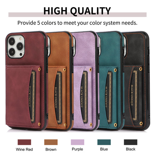 Leather Card Protection Sleeve Phone Case