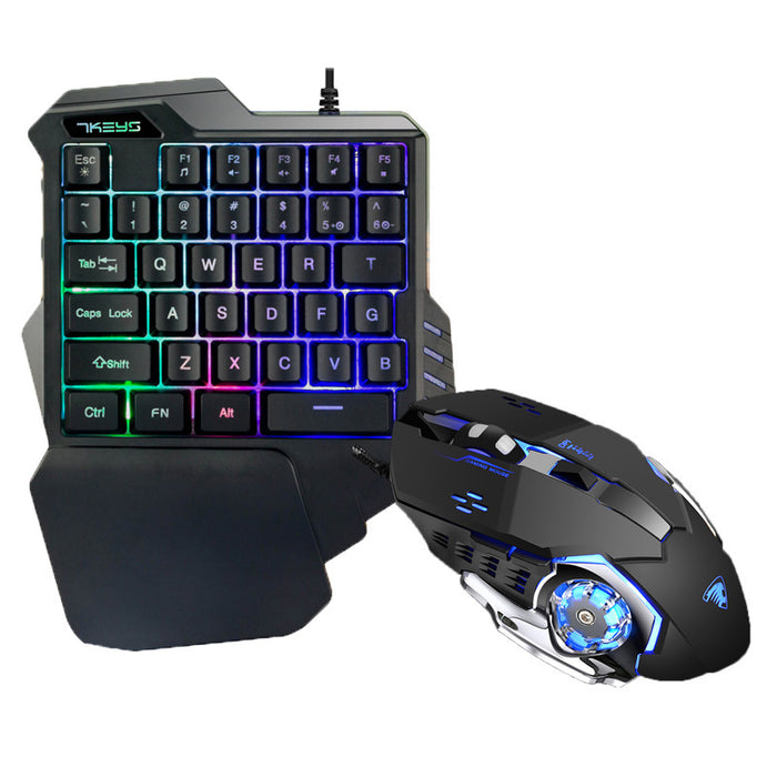 One-handed RGB Mechanical Gaming Keypad