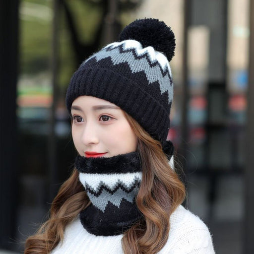 Women's Winter Hat And Scarf Cycling Fleece