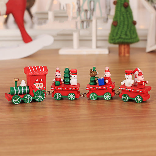 Wooden Train Children Kindergarten Holiday Christmas Gifts