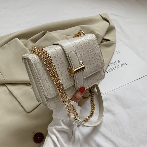 All-matching Ins Fashion Women's Bag Textured Shoulder Small Square Bag