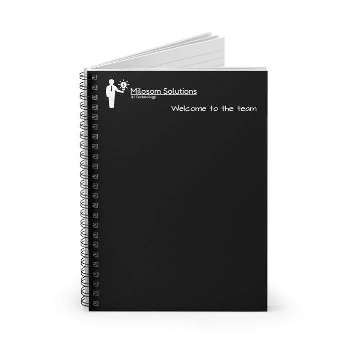 Milosom Solutions Spiral Notebook - Ruled Line