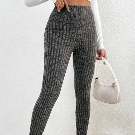 Women's Casual All-match Solid Color High Waist Tight Leggings