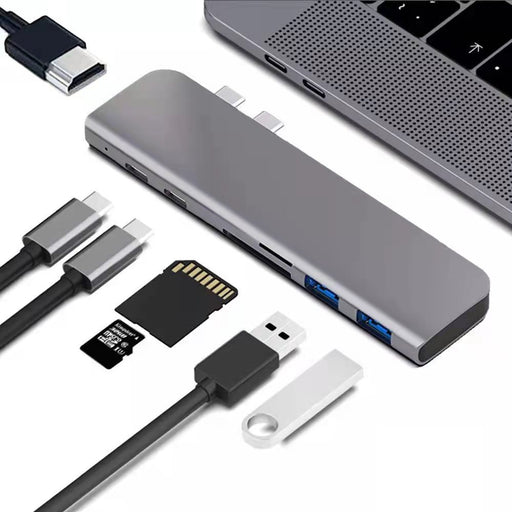 Type-c Dual C 4k Is Suitable For Laptop 7-in-1 HDMI Converter
