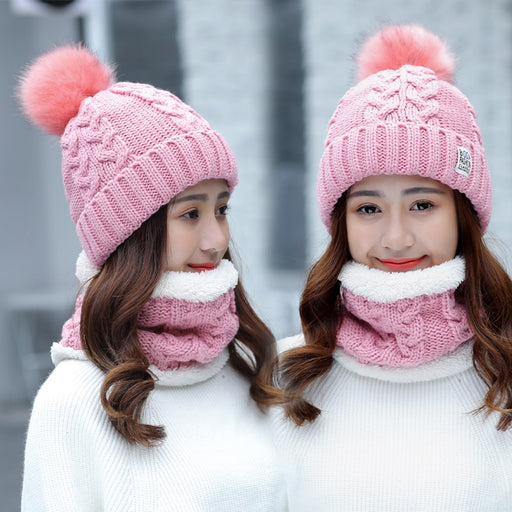 Women's Winter Cold And Warm Knit And Woolen Hat