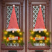 Glowing Christmas Wreath Upside Down Tree Stripes A Tall Hat