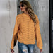Hollow-out Solid Color Knitted Top