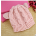 Hand Made 3D Cute Knitted Cat Ear Beanie For Winter