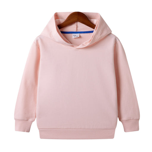 Customized Pure Cotton Hooded Blank Sweater For Middle And Small Children