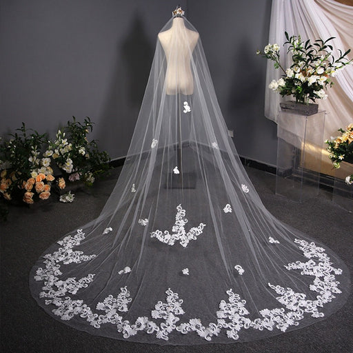 Wedding Dress Long Tailed Luxury Headdress
