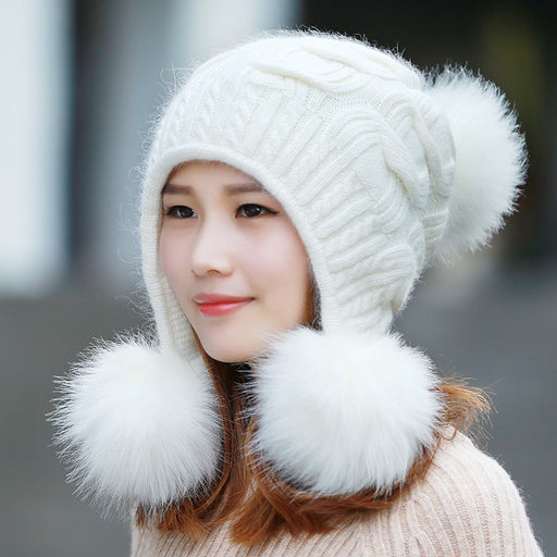 Winter Double Layer Thickening Warm Fashionable Foreign Style Winter Hat