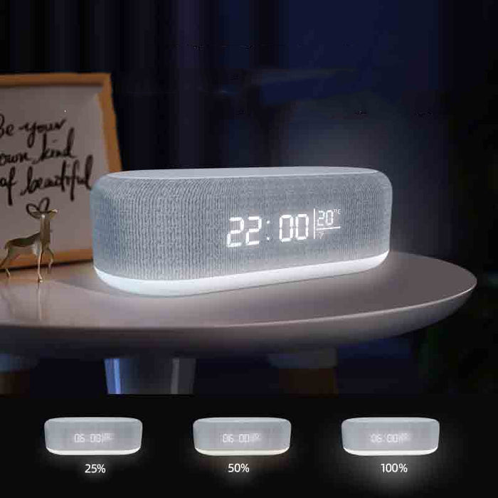 Four-in-one Small Night Lamp Alarm Clock Wireless Charger