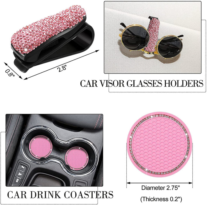New Diamond-encrusted Hook Set Car Interior Products