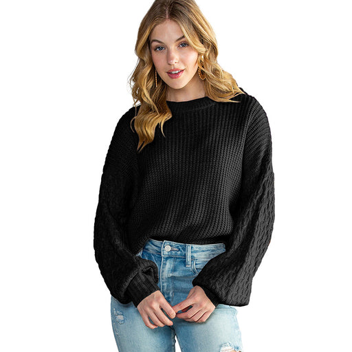 Pullover Acrylic Sweater Women's Casual Loose And Warm Drop Shoulder