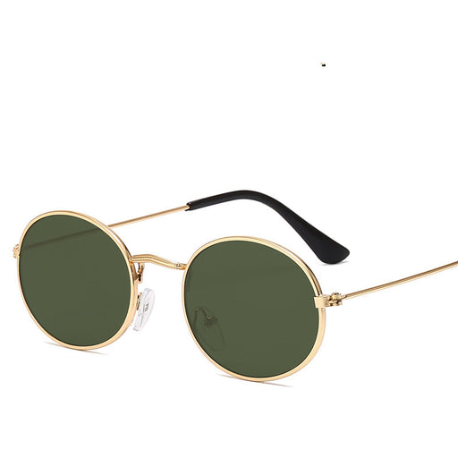 New Trend Retro Round Frame Sunglasses Fashion Men And Women Sunglasses Metal Water Drop Oval Sunglasses