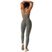 Seamless Sports Back Lifting Hip Tight Pants Yoga Clothing Set