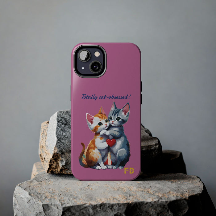 Cat Obsessed 2-Piece for Iphone or Google Phone case