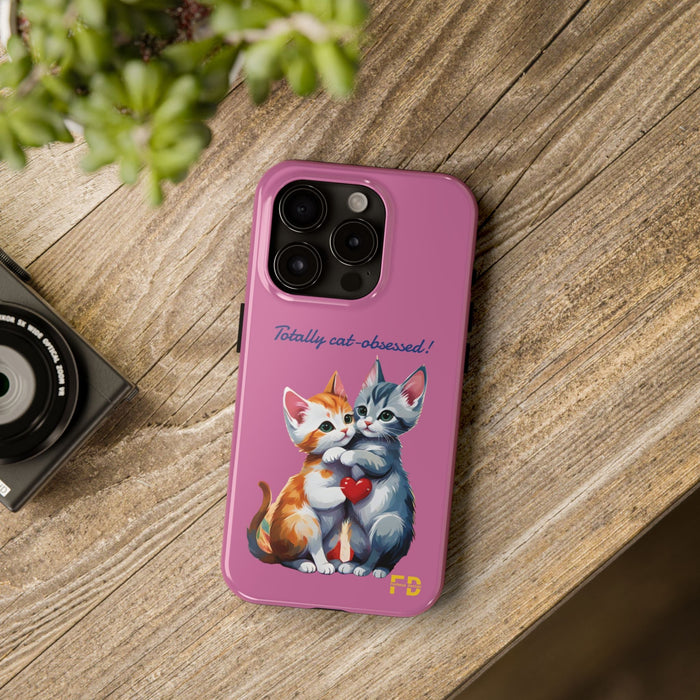 Cat Obsessed 2-Piece for Iphone or Google Phone case