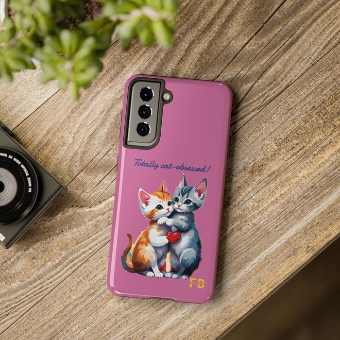 Cat Obsessed 2-Piece for Iphone or Google Phone case