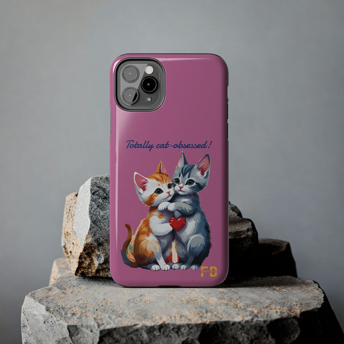 Cat Obsessed 2-Piece for Iphone or Google Phone case