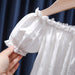 Children\'s Summer Denim Strap Skirt Baby Fashion Short Sleeve Two Piece Set