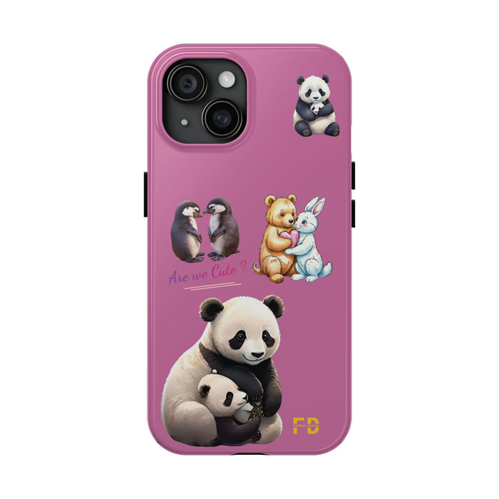 Cute Animals Phone Case Resistant 2 - Piece for Iphone or Google Phone case - FORHERA DESIGN - Phone Case