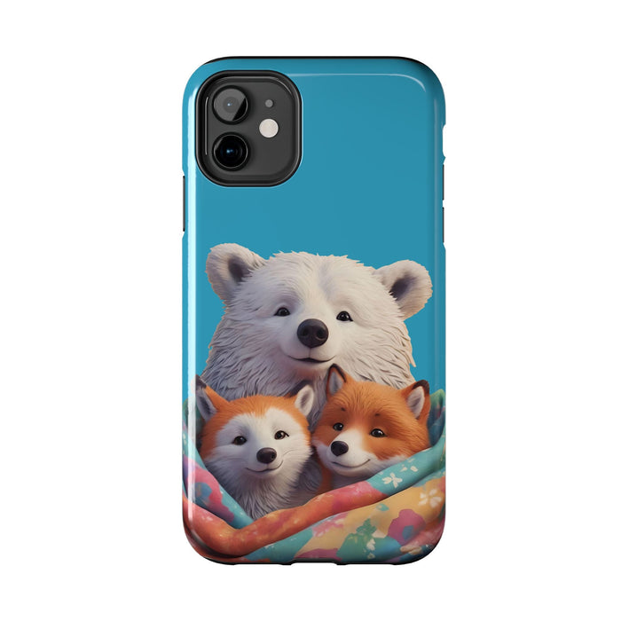 Cute Funny Animals Phone Case Resistant 2 - Piece for Iphone or Google Phone case - FORHERA DESIGN - Phone Case