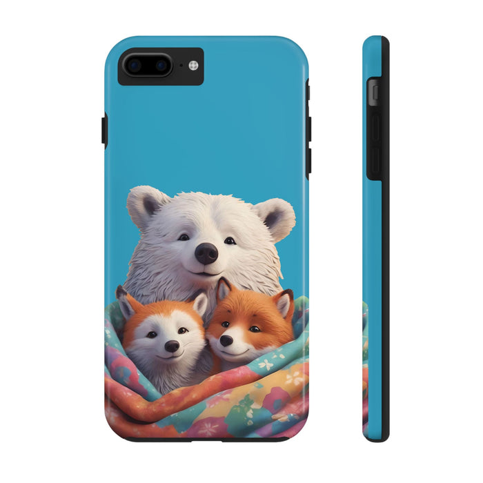 Cute Funny Animals Phone Case Resistant 2 - Piece for Iphone or Google Phone case - FORHERA DESIGN - Phone Case