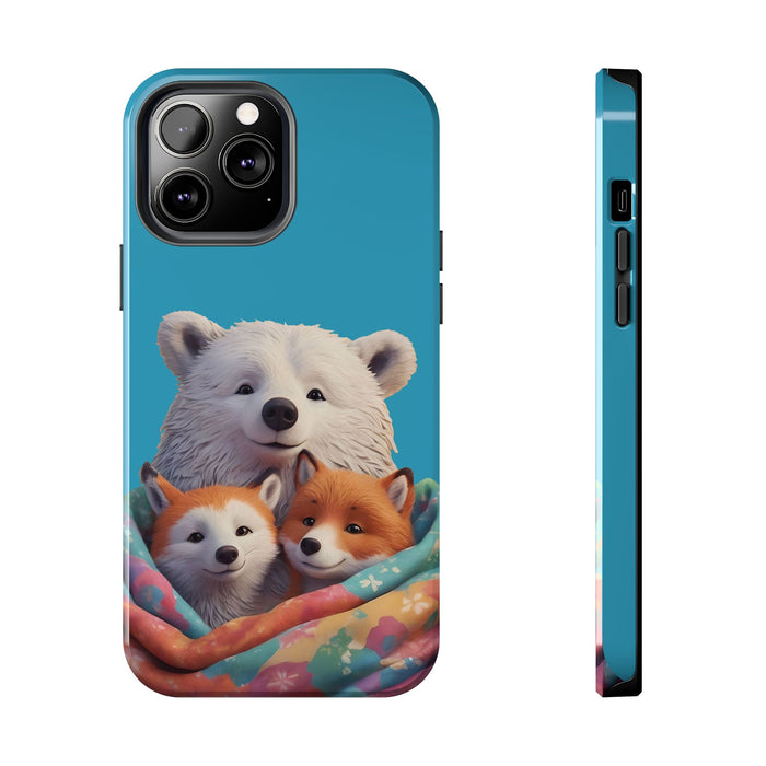 Cute Funny Animals Phone Case Resistant 2 - Piece for Iphone or Google Phone case - FORHERA DESIGN - Phone Case