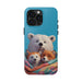 Cute Funny Animals Phone Case Resistant 2 - Piece for Iphone or Google Phone case - FORHERA DESIGN - Phone Case