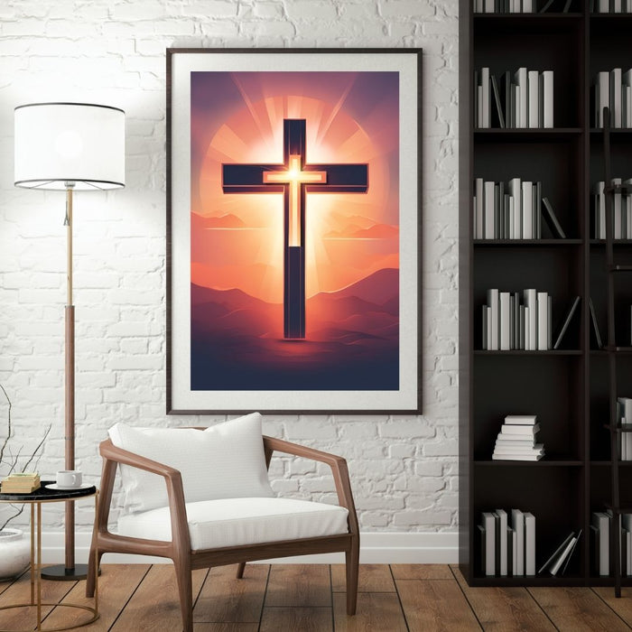 Decorative Wall Art Crosses | Inspirational Christian Print | High-Resolution Faith-Based Home Decor | Religious Decor | Christian Gifts