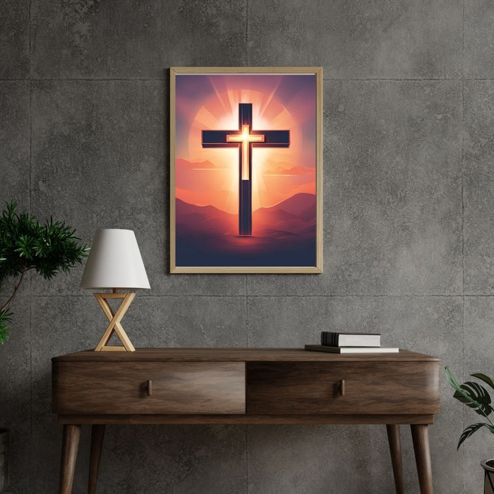 Decorative Wall Art Crosses | Inspirational Christian Print | High-Resolution Faith-Based Home Decor | Religious Decor | Christian Gifts