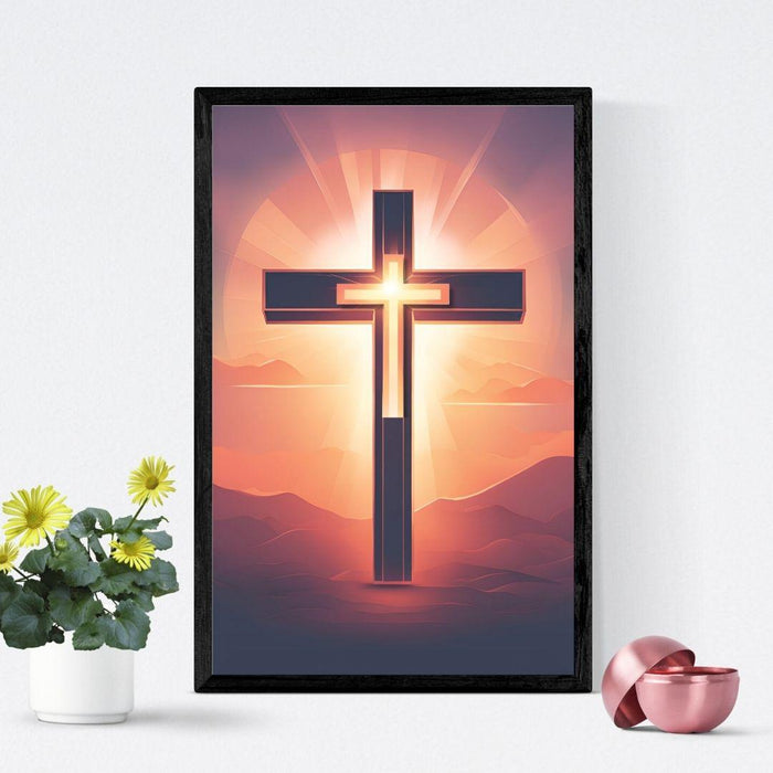 Decorative Wall Art Crosses | Inspirational Christian Print | High-Resolution Faith-Based Home Decor | Religious Decor | Christian Gifts