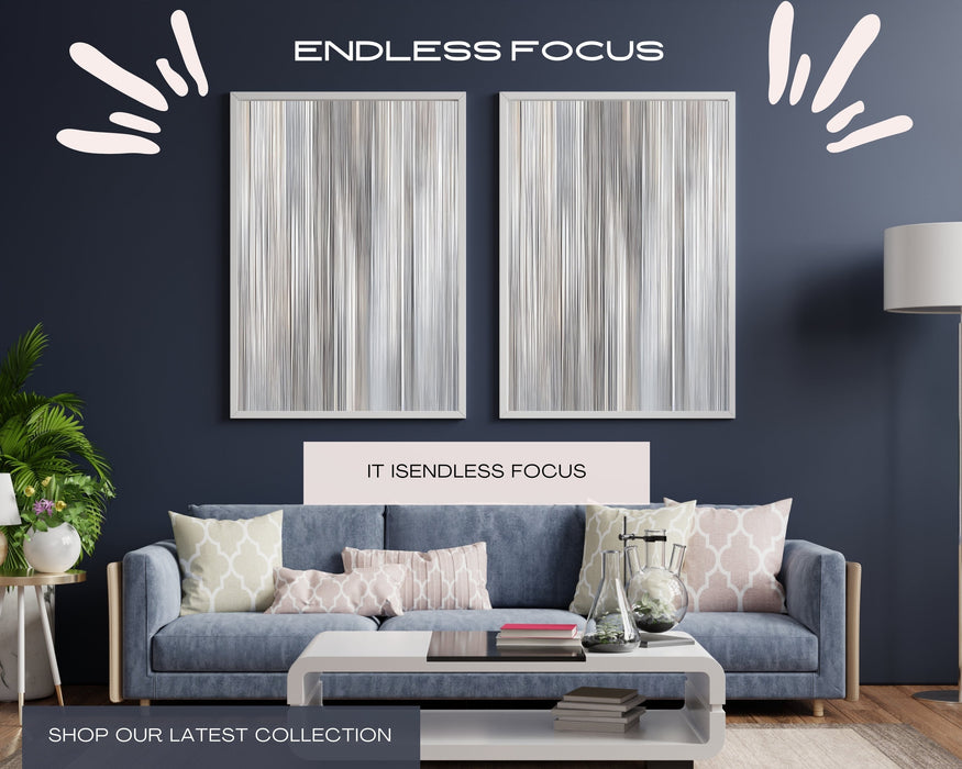 Endless Focus: High-Contrast Vertical Lines | Minimalist Abstract Digital Download | Black-and-White Wall Art | Geometric Line Art Decor