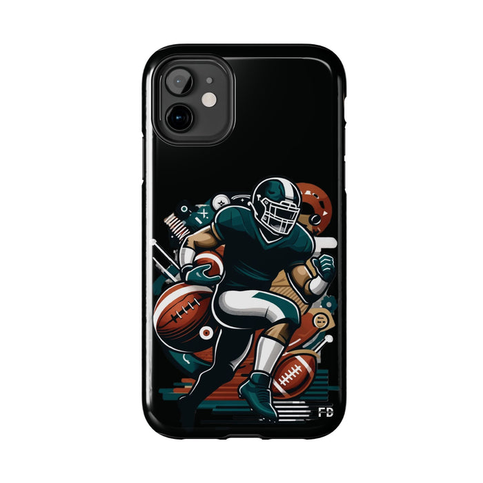 FD Gridiron football Phone Case, Impact Resistant Phone Cover, Lightweight Phone Accessories, iPhone Samsung Protective Shell - FORHERA DESIGN - Phone Case