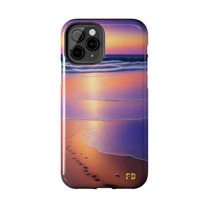 FD beach scene Mental Health Phone Case Resistant 2 - Piece for Iphone or Google Phone case - FORHERA DESIGN - Phone Case