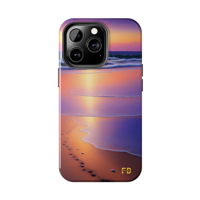 FD beach scene Mental Health Phone Case Resistant 2 - Piece for Iphone or Google Phone case - FORHERA DESIGN - Phone Case