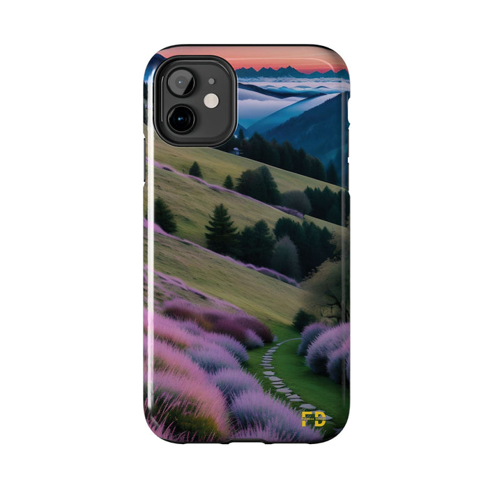 FD calm mountain scene Mental Health Phone Case for Iphone or Google Phone case - FORHERA DESIGN - Phone Case