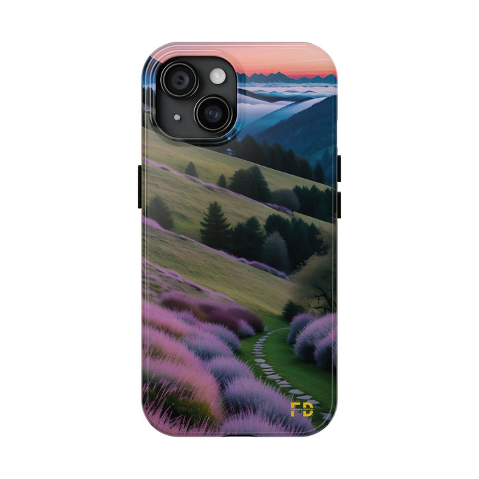 FD calm mountain scene Mental Health Phone Case for Iphone or Google Phone case - FORHERA DESIGN - Phone Case