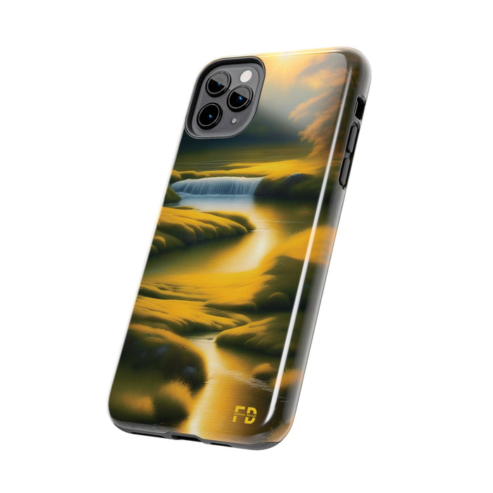 FD golden landscape Mental Health Phone Case for Iphone or Google Phone case - FORHERA DESIGN - Phone Case