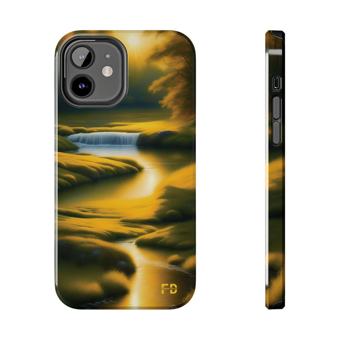 FD golden landscape Mental Health Phone Case for Iphone or Google Phone case - FORHERA DESIGN - Phone Case