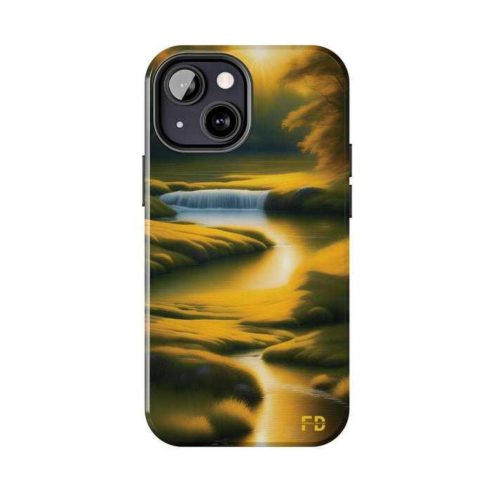 FD golden landscape Mental Health Phone Case for Iphone or Google Phone case - FORHERA DESIGN - Phone Case