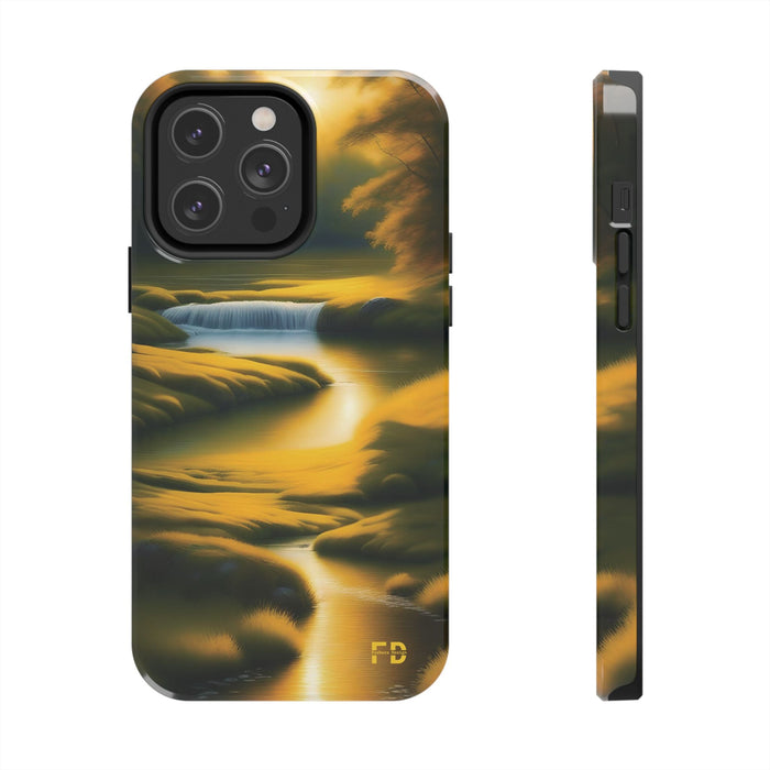 FD golden landscape Mental Health Phone Case for Iphone or Google Phone case - FORHERA DESIGN - Phone Case