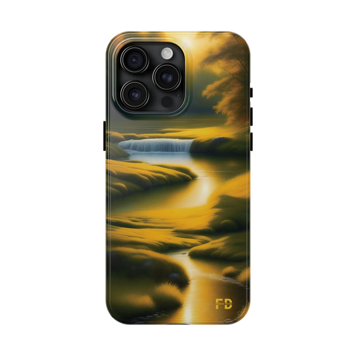 FD golden landscape Mental Health Phone Case for Iphone or Google Phone case - FORHERA DESIGN - Phone Case